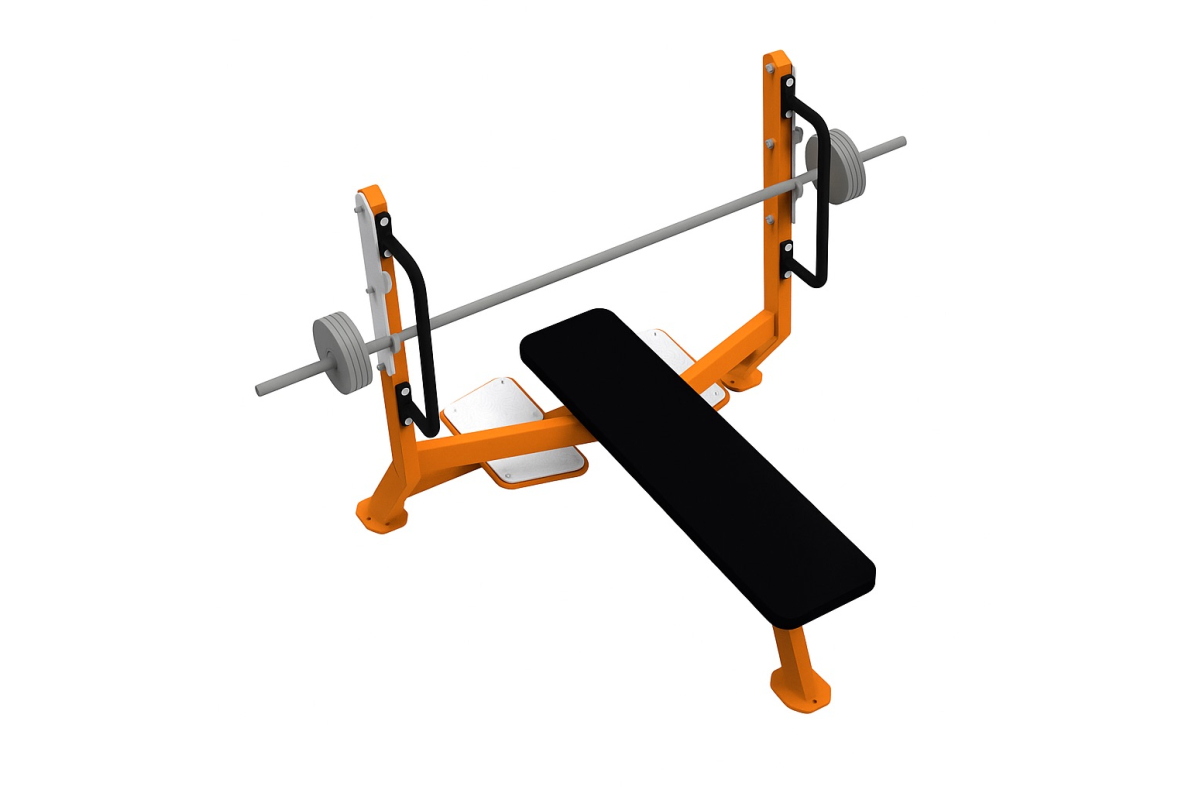 SG 281 Weight bench with installed 40 kg barbell