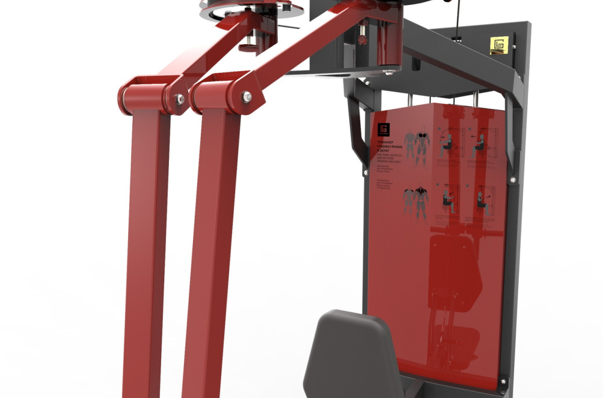 VBS 305 Pectoral fly and rear deltoid machine for athletes with musculoskeletal disorders