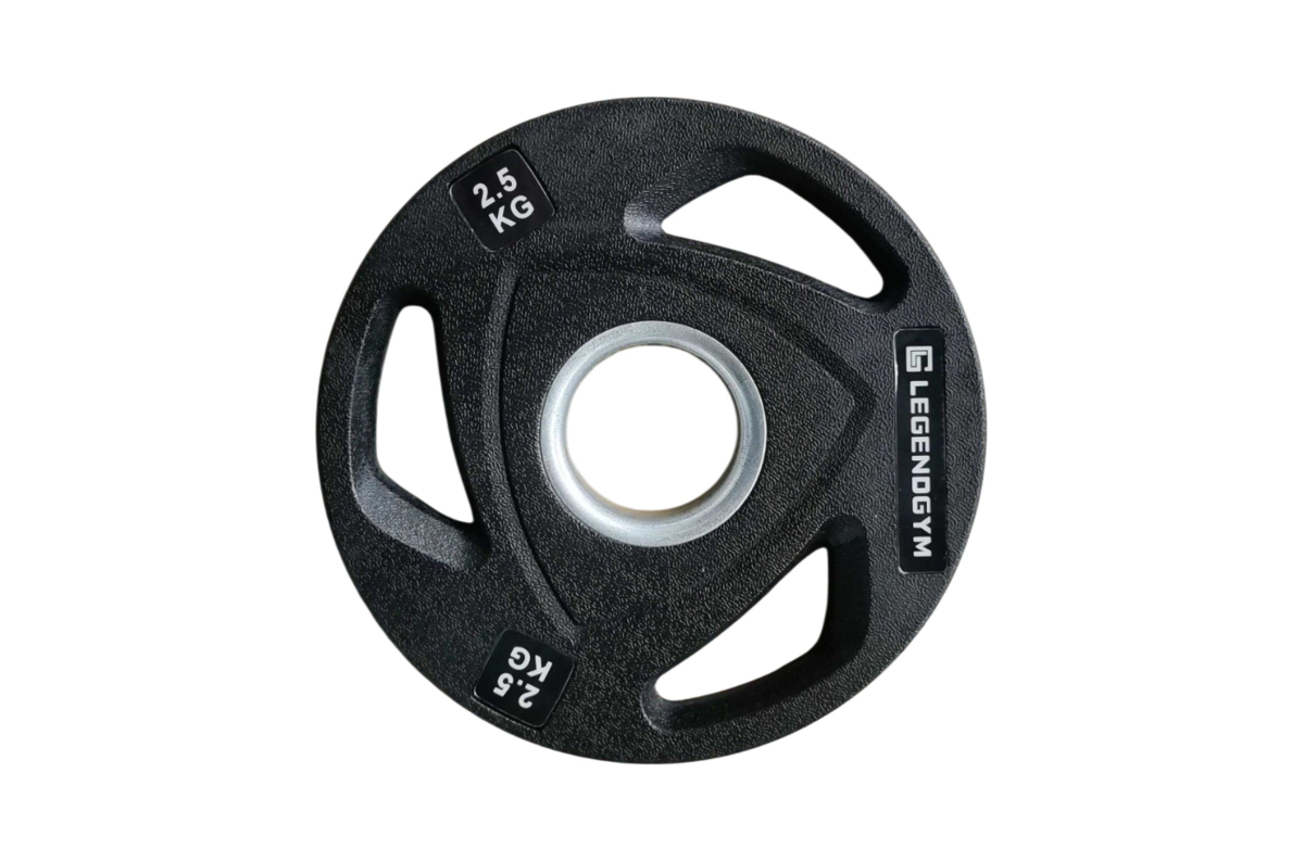 SP-0356 Rubber olympic disc with grey logo