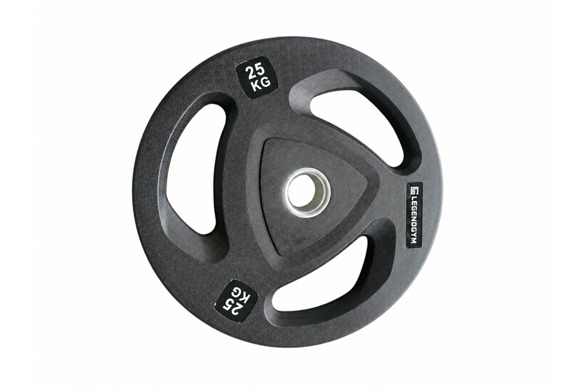 SP-0356 Rubber olympic disc with grey logo