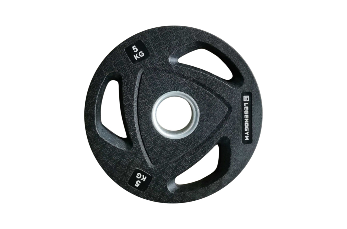 SP-0356 Rubber olympic disc with grey logo