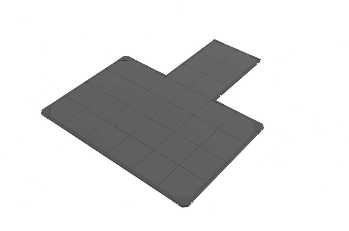VB 227-02  Weightlifting platform T-form for power rack (H=0,4)