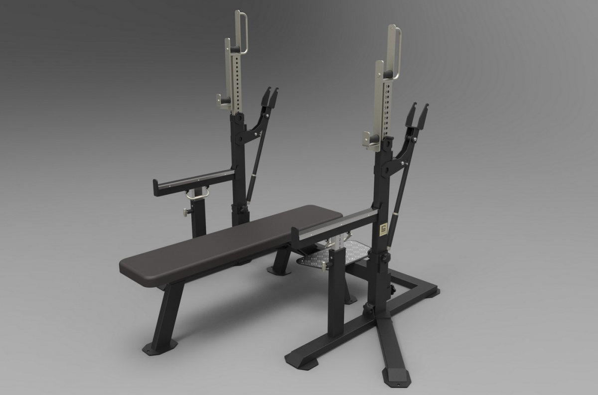 VB 291 Squat stand and bench for powerlifting