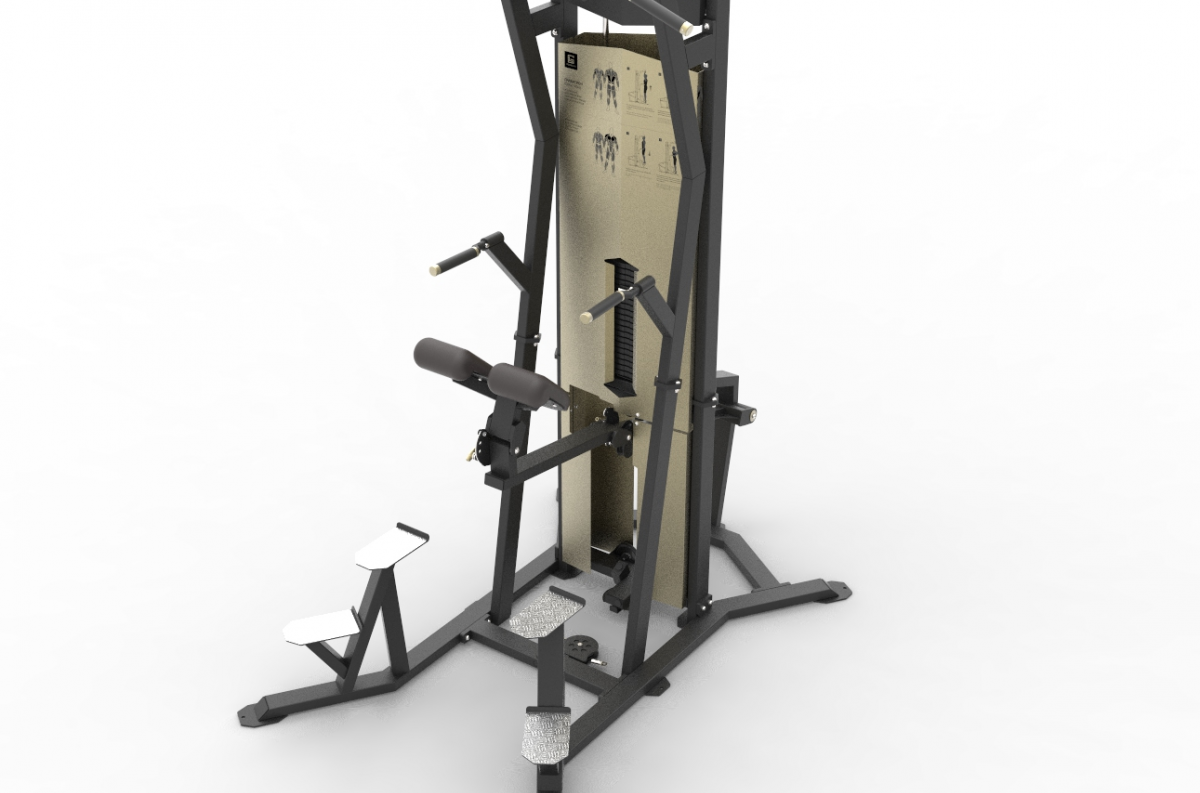VB 320-02 Assisted chin dip with knee-cushion