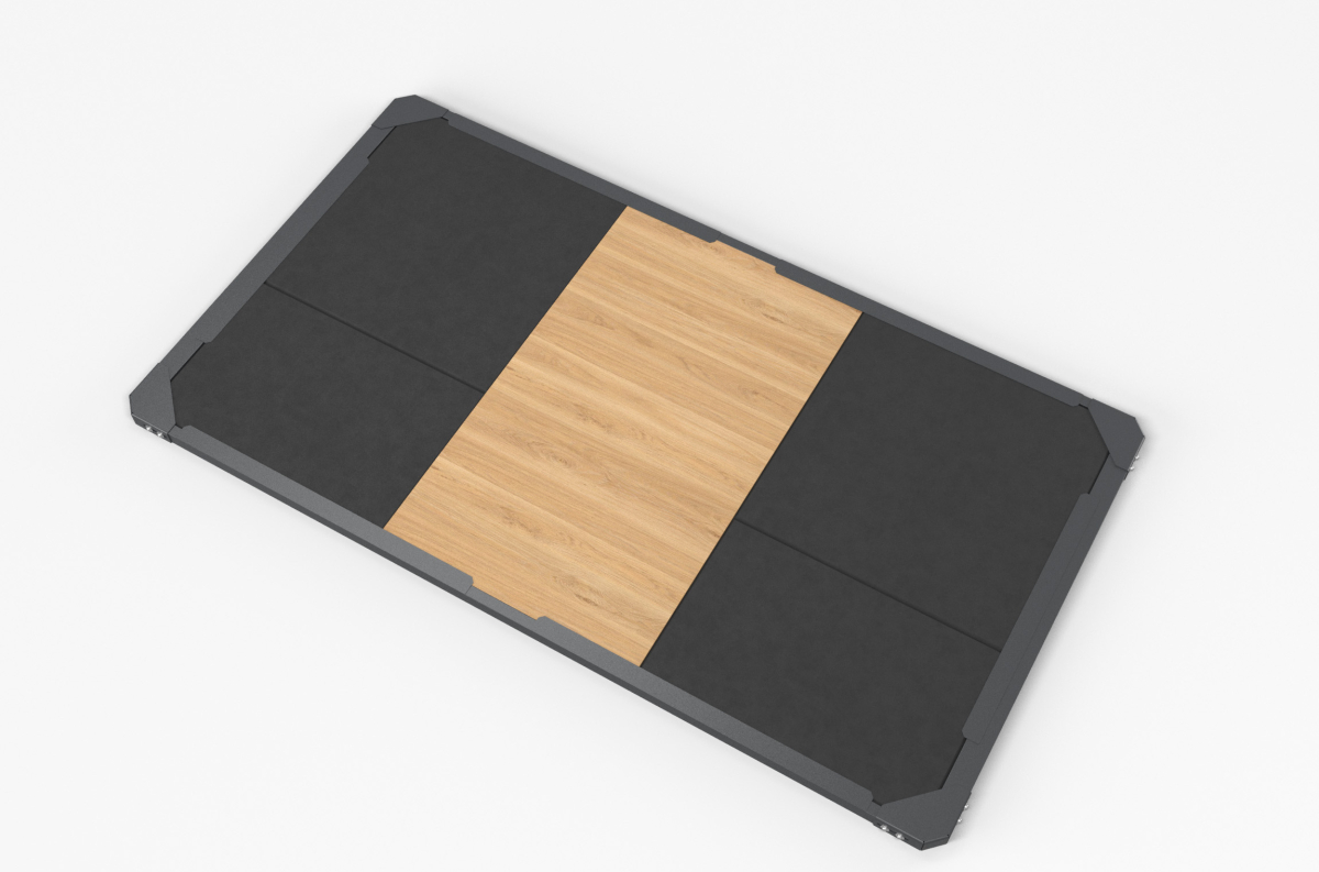 VB 227-03 Weightlifting platform with a wooden insert