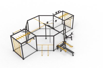 GW-10 Multifunctional workout complex with strength training machine SG 610 Bench press
