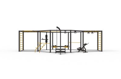 GW-10 Multifunctional workout complex with strength training machine SG 610 Bench press