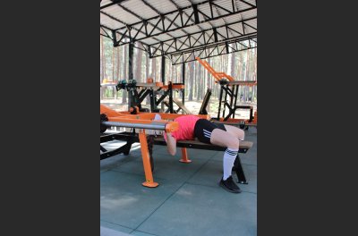 SG 601 Outdoor Bench press / Dip press