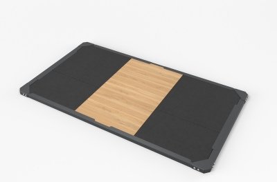 VB 227-03 Weightlifting platform with a wooden insert