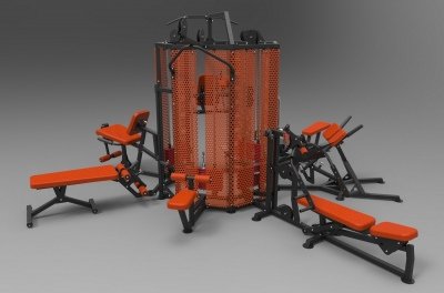 А400 Multifunctional childrens' sports exercising complex
