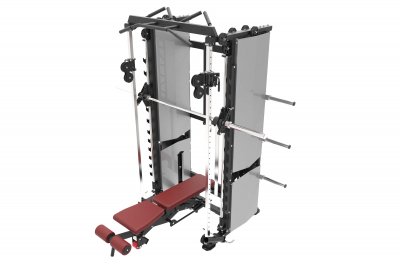VB 808-01 Combined power frame with VB 296 Super bench adjustable for Smith Machine