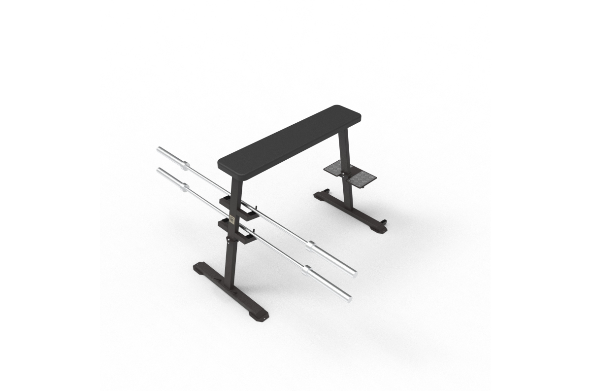 VB 213-01 Lying row bench with footsteps (Seal row with footsteps)