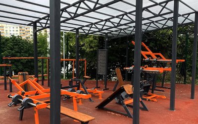 Outdoor gym for gymnasium in Minsk